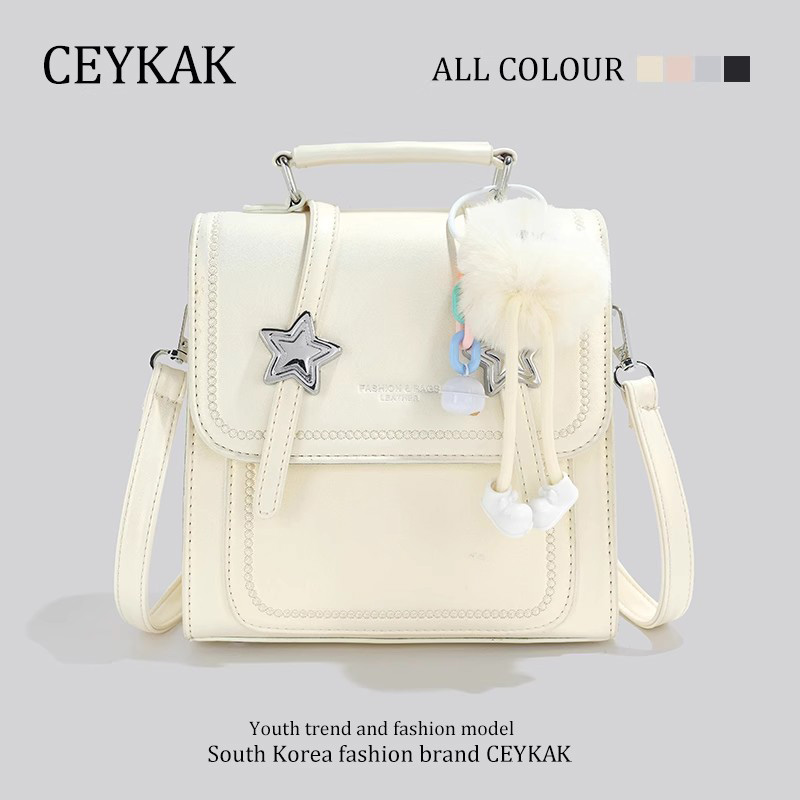 White with beads